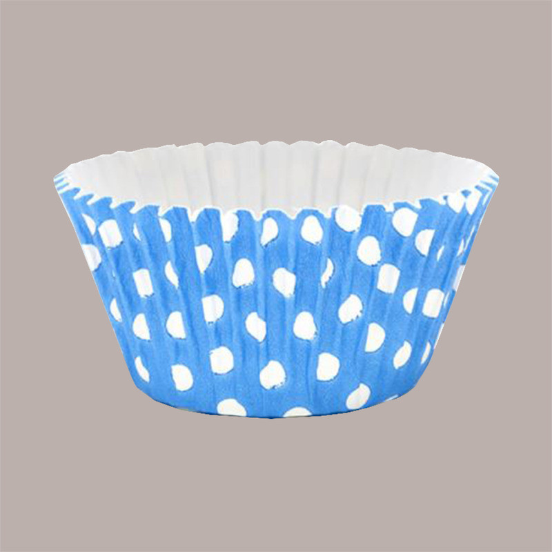 Pirottini di carta blu, rosa e gialli per muffin e cupcake - Tom Press