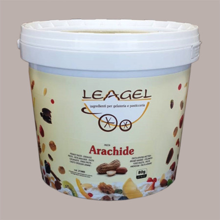 5 Kg Pasta Crema Concentrata Gusto di Arachide Gelato LEAGEL [a32166a5]