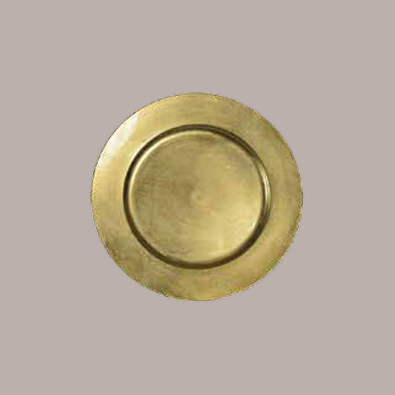 sottopiatto in metallo oro Ø30cm