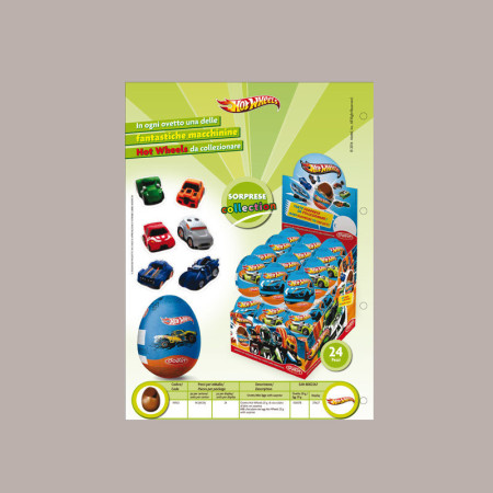 24 Pezzi Espositore Ovetto Cioccolato HOT WHEELS Sorpresa 20 g [bc0b381a]