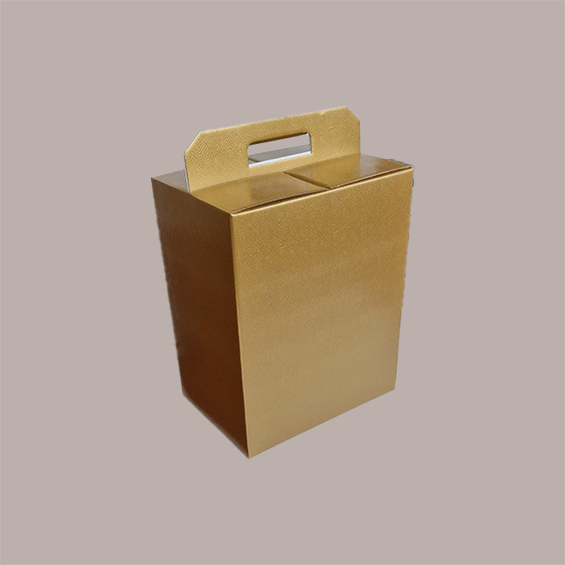 5 Pz Scatola per Confezione Regalo Porta Panettone Bottiglia Valigetta  Grande Carta grafica Skin Oro430x240H345mm