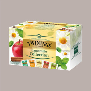 Scatola Legno 6 Scomparti + 60 Filtri Camomilla Assortiti Twinings [a9f82875]