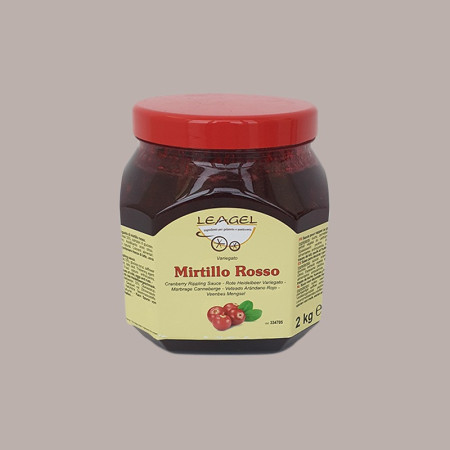 2 Kg Variegato gusto Mirtillo Rosso con Pezzi Salsa per Gelato Yogurt Dessert Leagel [74ad9fc4]