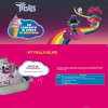 TROLLS Kit per Gelato al Gusto di Panna e Lampone con 360 Gadgets Leagel [7703b03f]