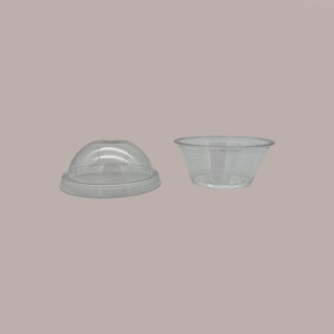 50 Pz Coperchio Cupola Trasparente in Pet Con Foro Dm92 Adatto a Coppa Vasetto V160, V210, V270 [2324fbf8]