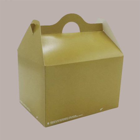 25 Pz Box Alimenti Astuccio Grande Carta Avana Bio Compost Happy Meal 200x140H130mm [1f5a9e5e]