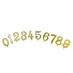 Valigetta per Decorazioni Torte Compleanno con Numeri Oro, Candeline Blu e Base Candeline Ovale Oro