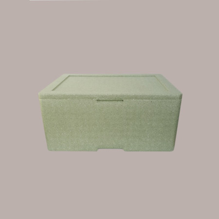 1 Pz Cassa Termica GN8 In Polistirolo Verde Fondo+Coperchio 54x33,2H21cm [97ea95b1]