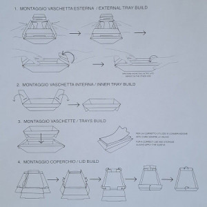 50 Pz Vaschetta per Gelato Completamente in Carta Papergel 500gr [bb78308b]