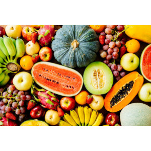 250 Pz Coppetta Gelato Carta 80cc Piccola Grafica Fruits&Stripes Arancio [1f5392cf]