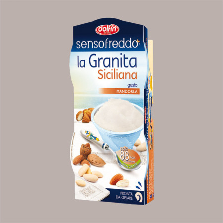 12 x 100 Ml Granita Siciliana Gusto Mandorla Dolfin Senso Pronta da Gelare Freddo (6 astucci da 2) [9faef65b]