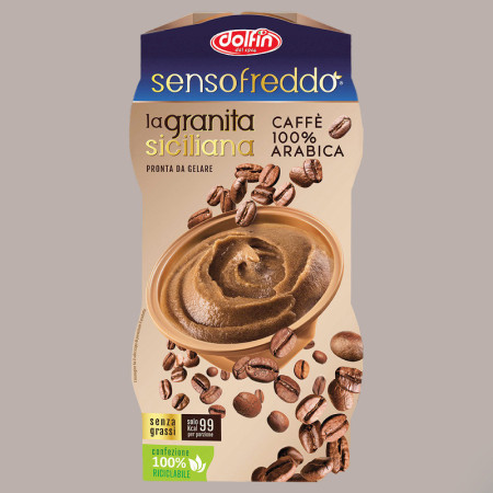 12 x 100 Ml Granita Siciliana Gusto Caffè Senso Freddo Pronta da Gelare Dolfin (6 astucci da 2) [b9ab5ce0]