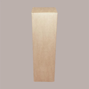 10 Pz Scatola Astuccio Porta 1 Bottiglia Olio Vino in Carta Avana per Champagne 100x100H340mm