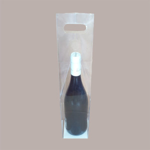 10 Pz Scatola Astuccio Porta 1 Bottiglia Olio Vino in Plastica Trasparente con Manico 90x90H430mm [7a06f4e7]