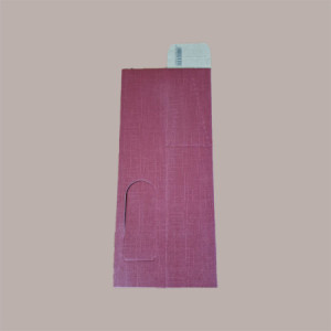 10 Pz Scatola Astuccio Porta 1 Bottiglia Olio Vino in Carta Seta Bordeaux con Finestra 90x90x385mm [f10373f3]