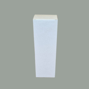 10 Pz Scatola Astuccio Porta 1 Bottiglia Olio Vino Carta Bianco Effetto Pelle 90x90H340mm