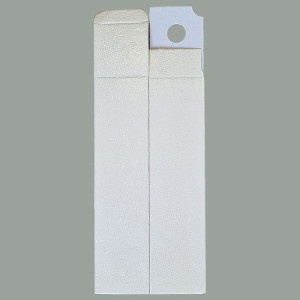 10 Pz Scatola Astuccio Porta 1 Bottiglia Olio Vino Carta Bianco Effetto Pelle 90x90H340mm [a4a81183]