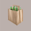 10 Pz Shopper Busta Juta Portabottiglie per Birra Naturale 24,5+17xH23,5/31 cm [b0830747]