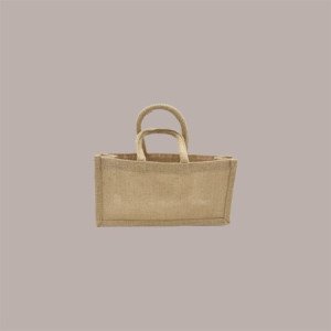 5 Pz Shopper Busta Juta Porta 3 Vasetti con Finestra in Pvc 30+10xH15 cm [a1b4fe55]