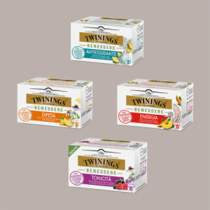 18 Filtri Tisana Infuso Benessere Tonicità Aroma Frutti di Bosco con Radice di Echinacea e Sambuco Twinings [6462db19]