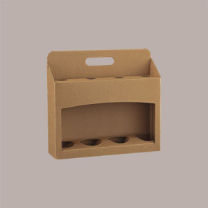 10 Pz Scatola Astuccio Porta 4 bottiglie da 33cl Pub Cartoncino Avana 310x85x275 mm [ac3f3cf1]