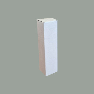 10 Pz Scatola Astuccio Porta 1 Bottiglia Olio Vino Cartoncino Bianco Effetto Pelle 90x90H340mm [cfc3d494]