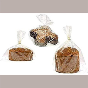 100 Sacchetti Plastica Trasparenti Moplefan per incarto Alimenti Panettone 500 gr o Colomba 300 gr 270x330mm [418d6352]