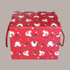 5 Pz Scatola per Confezione Regalo Porta Panettone Basso da 1 Kg in Cartoncino Rosso Grafica Topolino 245x245H180mm [f936111c]