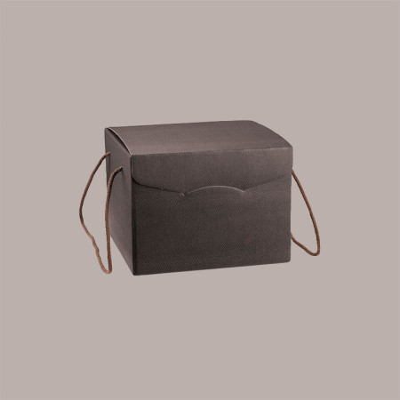 5 Pz Scatola per Confezione Regalo Porta Panettone Alto da 1 Kg in Cartoncino grafica Coffee con Cordini 210x210H210m [b9dd74d1]