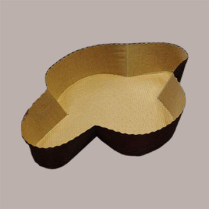 10 Pz Stampo Forma Cottura Colomba Pasqua da 1 Kg in Carta Forno Usa e Getta 320x220H65mm