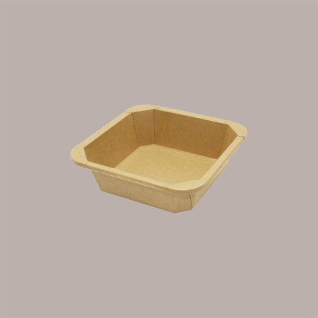 50 Pz Contenitore Square Bowl per Alimenti in Carta Kraft Avana 1000 ml [193cf4b6]