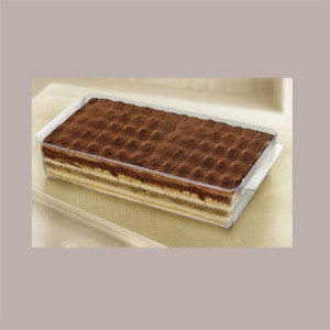 Contenitore in Plastica Porta Tiramisù Cristallo Trasparente da 6 Porzioni Misura 1