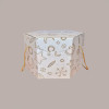 5 Pz Scatola per Confezioni Regalo Porta Panettone Alto da 1 Kg Esagonale in Cartoncino grafica White Segreto con Cor [d7681b29]