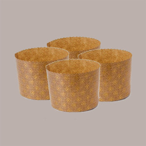 10 Pz Stampo Forme Cottura in Carta Forno per Panettone Alto da 500 gr Usa e Getta Dm134H95mm [7e69aec9]