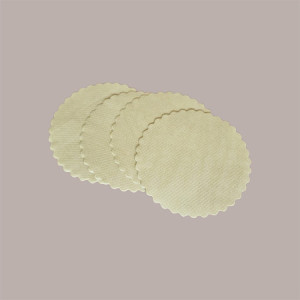 500 Pezzi Sottofritti Rotondi Carta Bianca Goffrati Antigrasso Dm30cm [6f05ad8f]