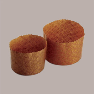 25 Pz Stampo Forme Cottura in Carta Forno per Panettoncino Alto 300 gr Usa e Getta Dm110H85mm