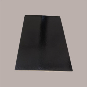 10 Kg Sottotorta Vassoio Rettangolare Cartone Liscio Tavoletta Oro Nero Usa e Getta 30x40cm