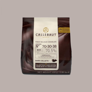 2,5 Kg Cioccolato Fondente di Copertura 70/30/38 Extra Amaro in Bottoni Callebaut