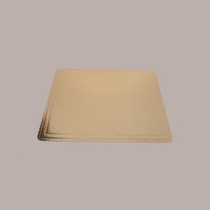 10 Pz Sottotorta Vassoio Cartone Rettangolare Oro Nero Microtriplo 30x40cm [7330e88c]