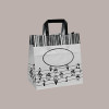 200 Pz Borsa Shoppers Carta per Vaschette Gelato Grafica Black&White 26+17H27cm [2fb1ebb8]