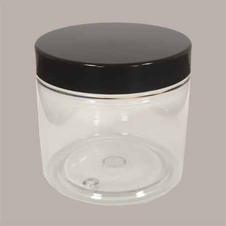 10 Pz Vaso Barattolo Pet Trasparente 200 Ml + Coperchio Nero Lucido Ideale per Gelato [c049edbb]