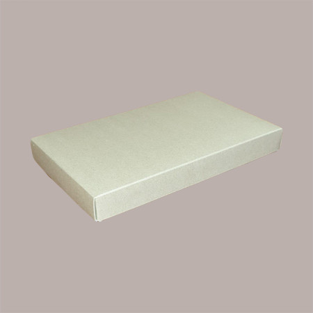 10 Pz Scatola Porta Cioccolatini Dolce Cornice in Carta Avana Ecolife + Inserto Oro 13x27H3cm [6b99af95]