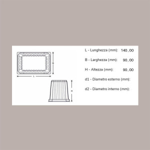 100 Pz Mini Vassoio Plastica Monoporzione Rettangolare Oro Medoro con Coperchio Alcas [462b3e7e]