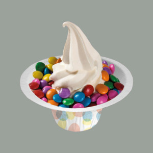 50 Pz Coppetta Yogurt Gelato in Carta Riciclabile Grafica Pois Go Yo 150cc