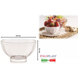 50 Pz Coppa Sakè PS Trasparente 80cc Monoporzione Finger Food [03d9b24b]