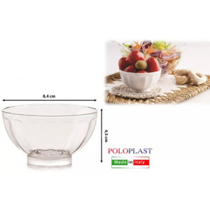 50 Pz Coppa Sakè PS Trasparente 150cc Monoporzione Finger Food [0d800348]