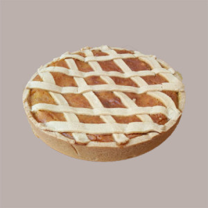 5 Pz Scatola Porta Crostata in Cartoncino Avana con Finestra ECOLIFE 25x25H4cm [21a2acab]