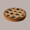 5 Pz Scatola Porta Crostata in Cartoncino Avana con Finestra ECOLIFE 25x25H4cm [9c1fe393]