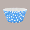 135 Pz Pirottino Rotondo per Muffin o Cupcake in Carta Forno Blu a Pois Bianco [d1d5a29a]