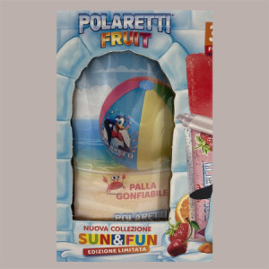 30 Pz (1260 Ml) Polaretti Ghiaccioli Fruit da Gelare con Sorpresa Palla Gonfiabile Edizione Limitata Dolfin